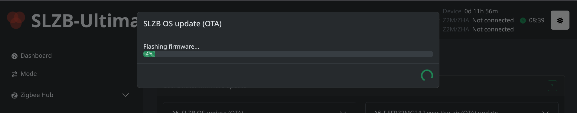 SLZB-OS OTA Progress